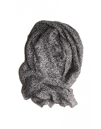 Scarf animal print with silver